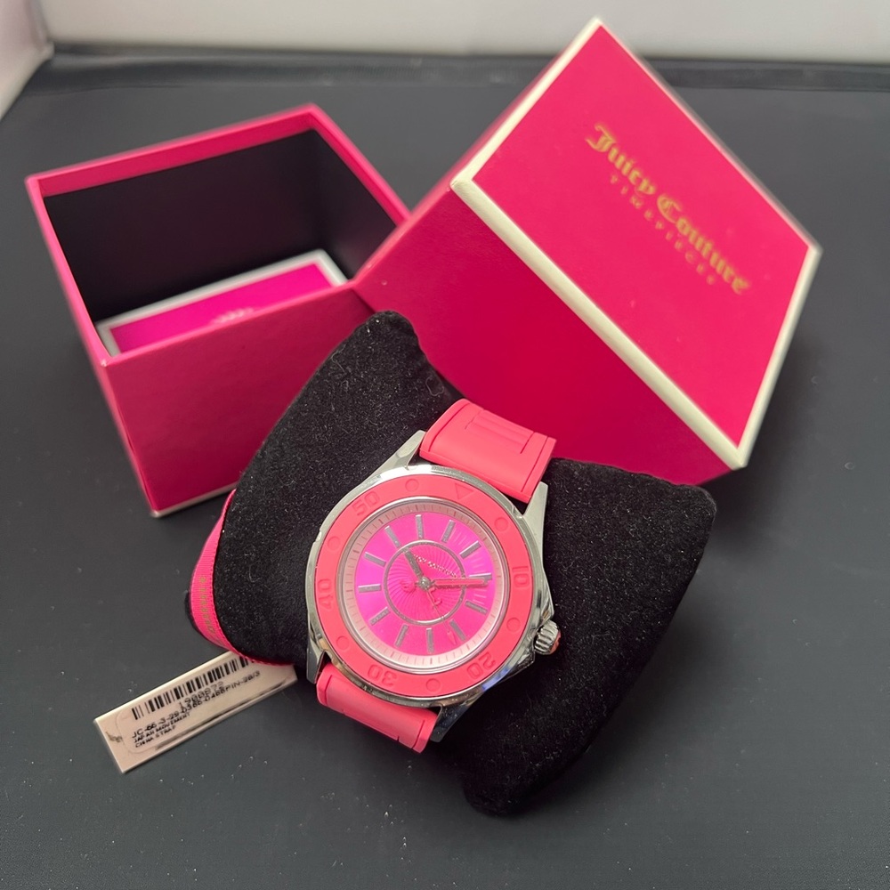 Juicy Couture Rich Girl 1900872 Women's 36mm Pink Jelly Quartz Watch